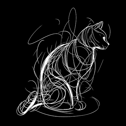 Cat Lines Geek T-Shirt
