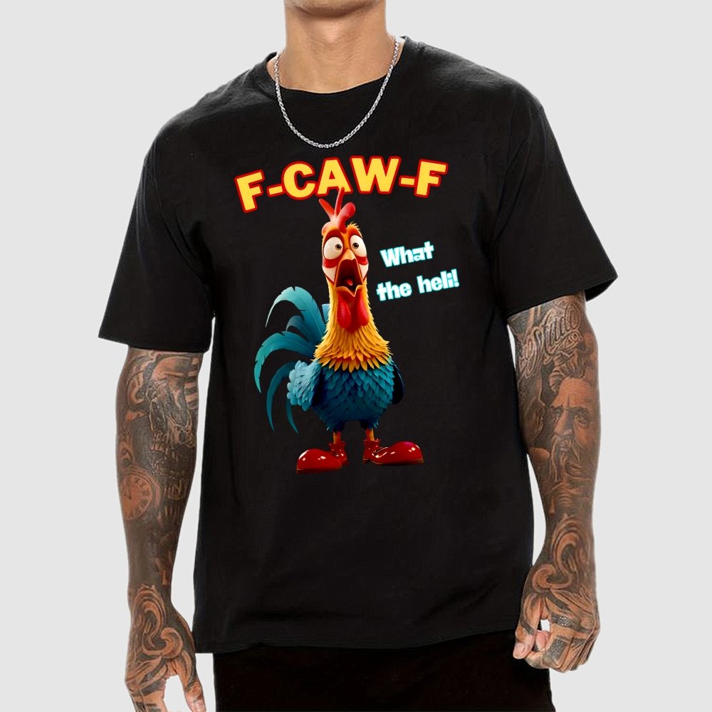 Chicken F-CAW-F What The Heli Geek T-Shirt