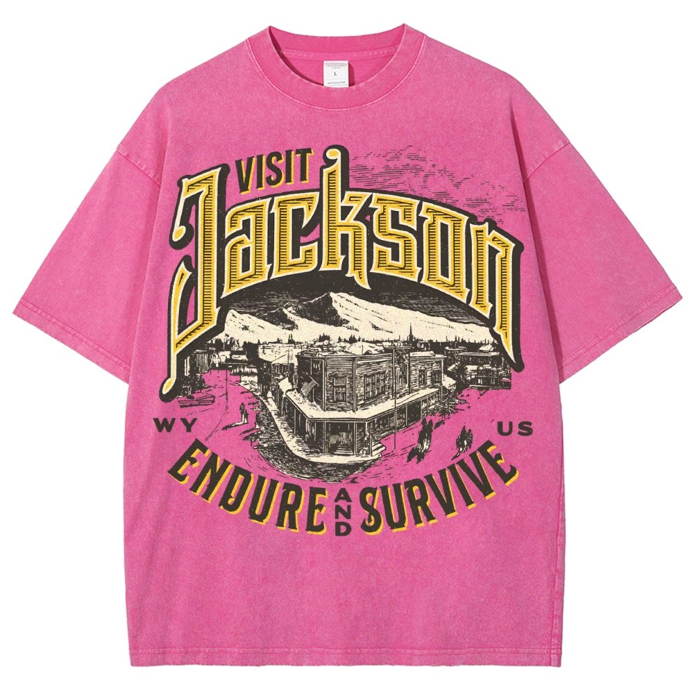 Visit Jackson Vintage Distressed T-shirt