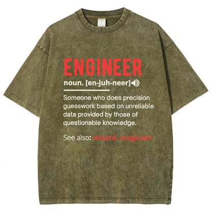 Engineer Definition Vintage Distressed T-shirt
