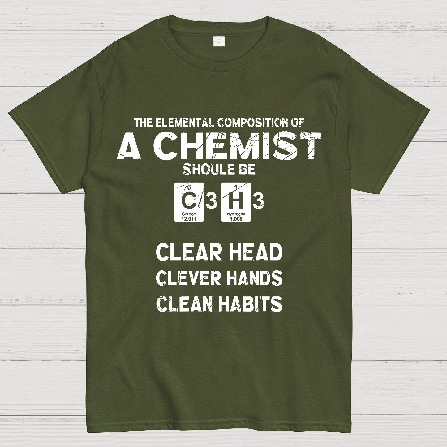 The Elemental C3H3 Geeky T-Shirt