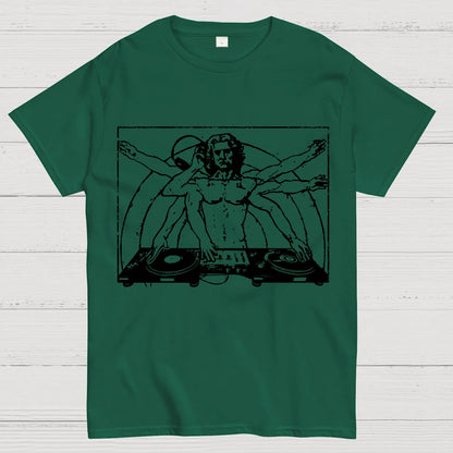 Vitruvian-DJ Geek T-Shirt
