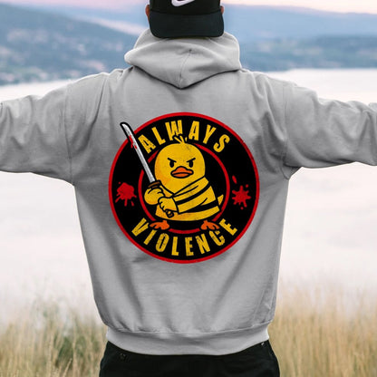 Always violence Printed Back Unisex Cotton Hoodie