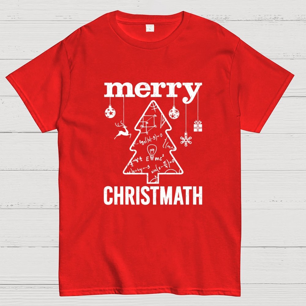 Merry Christmas Christmas Math Jokes Geek T-Shirt