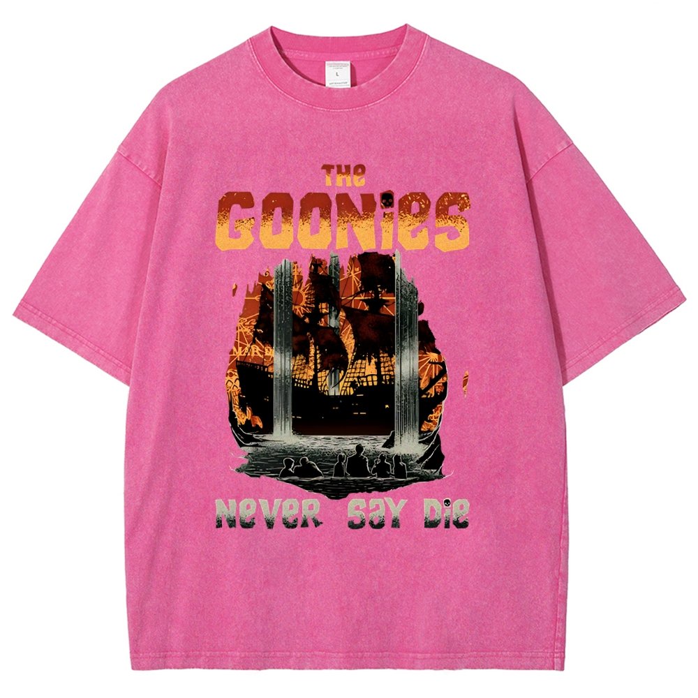 Never Say Die Vintage Distressed T-shirt