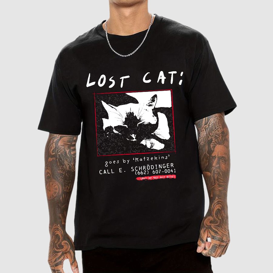 Schrödinger's Lost Cat Geeky T-Shirt