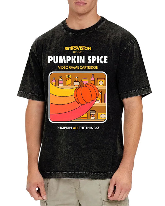 Pumpkin Spice High Score Vintage Distressed T-shirt