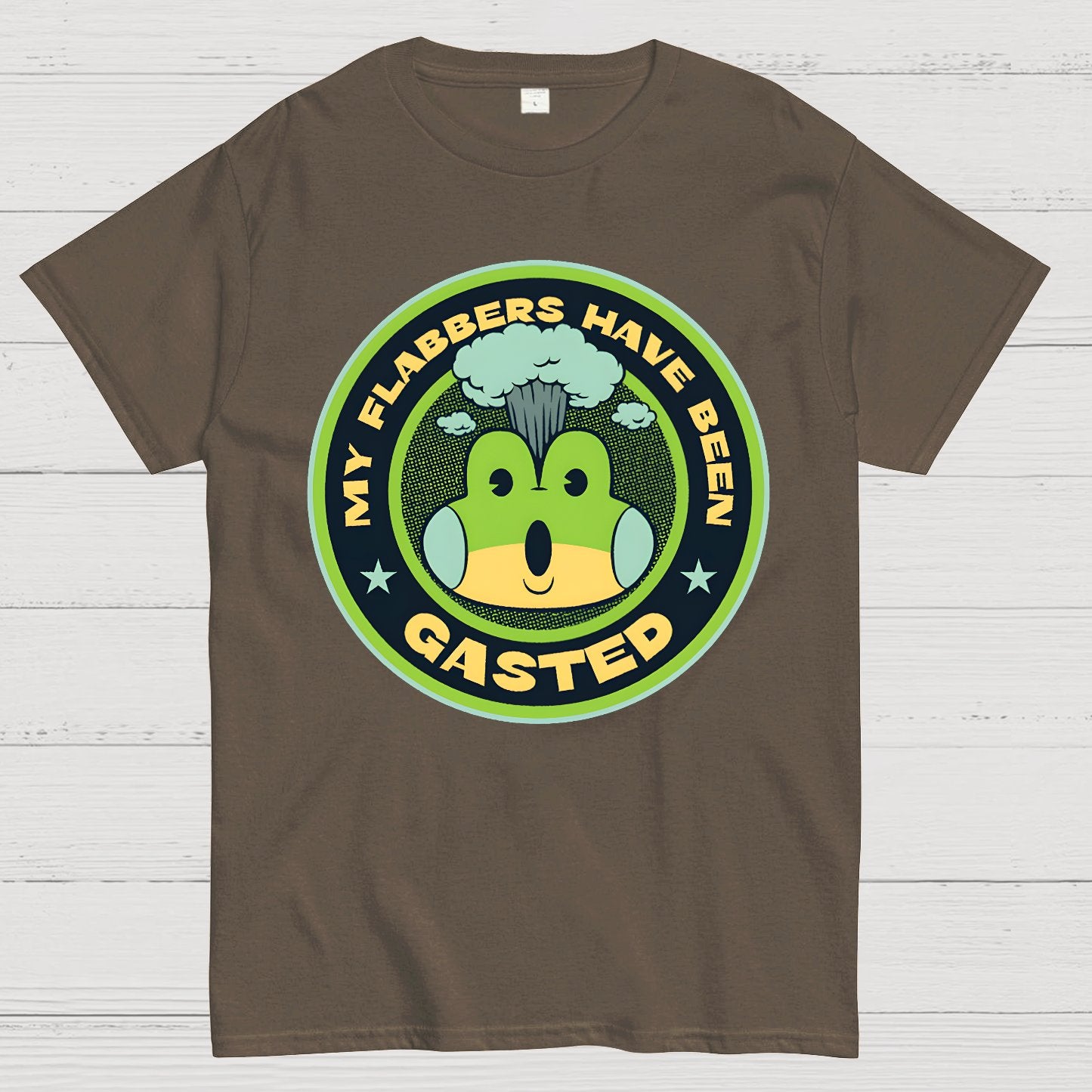 My Flabbers Have Been Gasted Funny Frog Geek T-Shirt