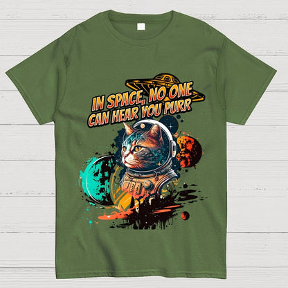 In Space No One Can Hear You Purr Geek T-Shirt