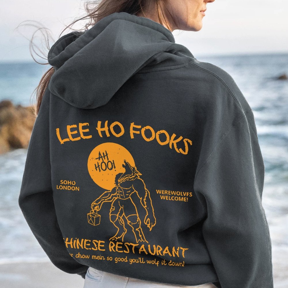 Lee Ho Fooks Chinese Restaurant Printed Back Unisex Cotton Hoodie
