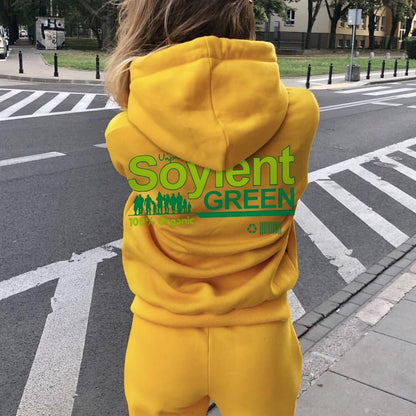 Soylent Green Printed Back Cotton Hoodie