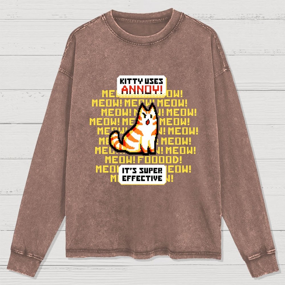 Super Effective Washed Long Sleeve Tee
