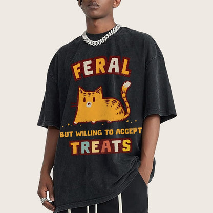 Slightly Feral Vintage Distressed T-shirt