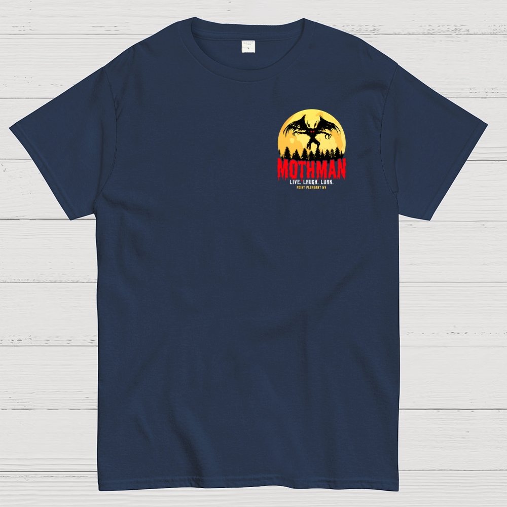 Mothman Cryptid Vintage Front And Back Printing Geek T-Shirt
