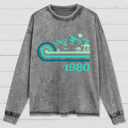 Retro Vintage Base Washed Long Sleeve Tee