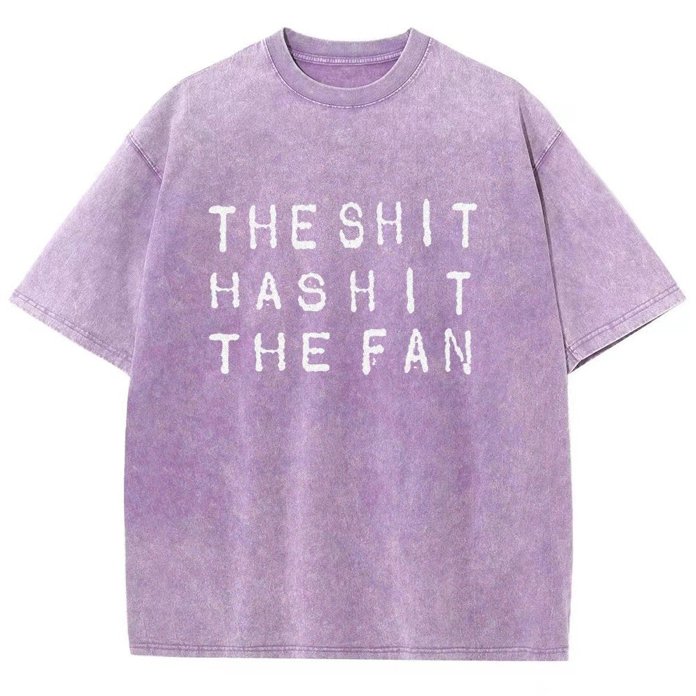 The Shit Has Hit The Fan Vintage Distressed T-shirt