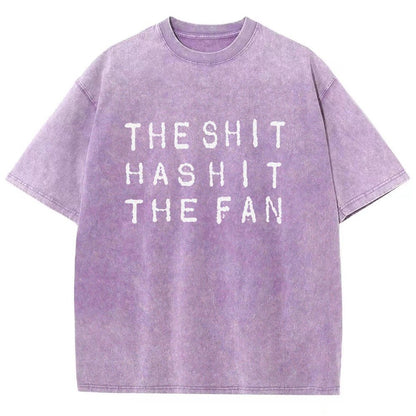 The Shit Has Hit The Fan Vintage Distressed T-shirt