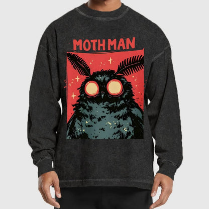 Cryptid Mothman Washed Long Sleeve Tee