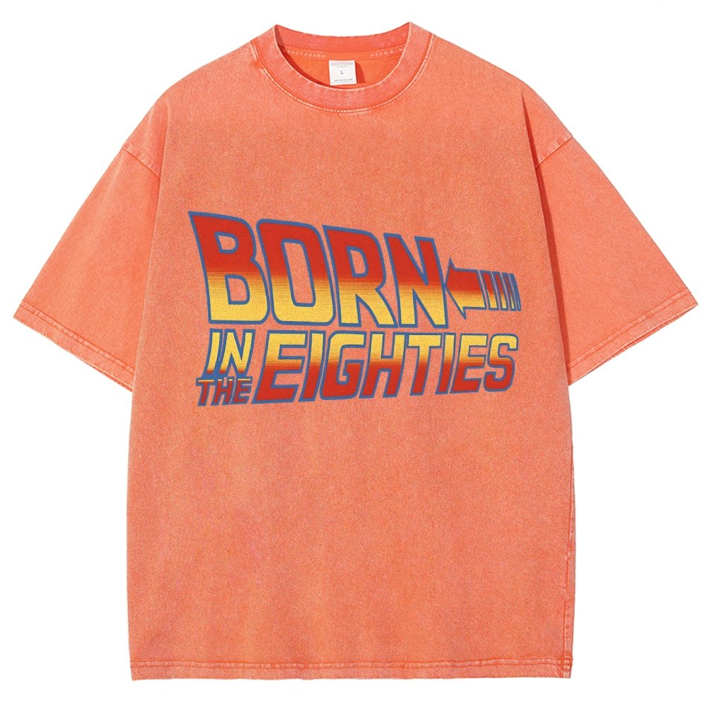 Born In The Eighties Vintage Distressed T-shirt