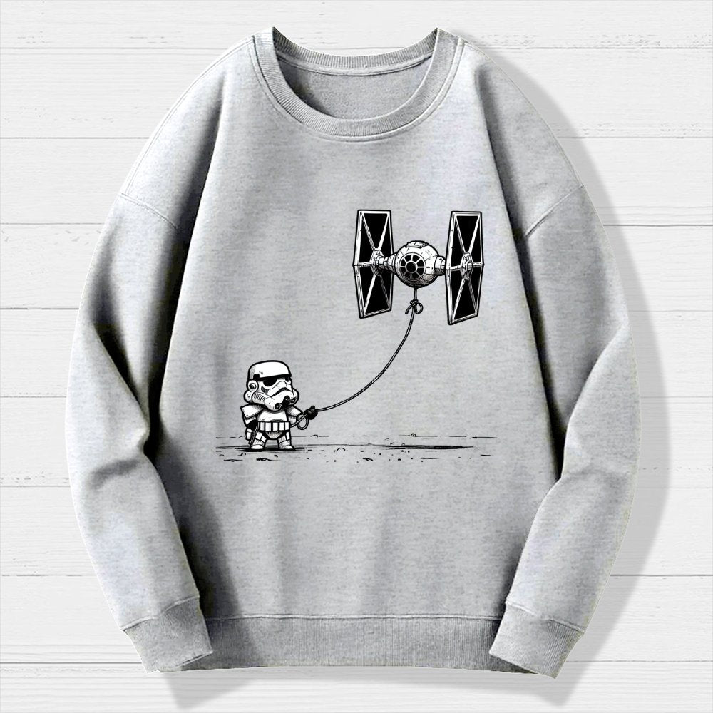 Flying The Galactic Alliance's Kite Geek Cotton Sweatshirt