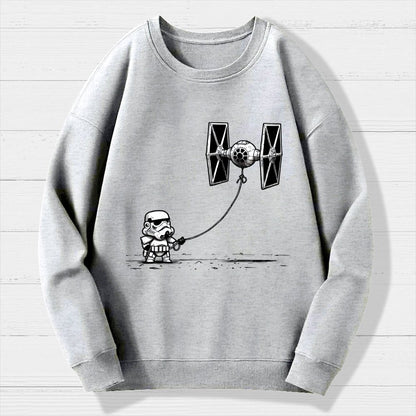 Flying The Galactic Alliance's Kite Geek Cotton Sweatshirt