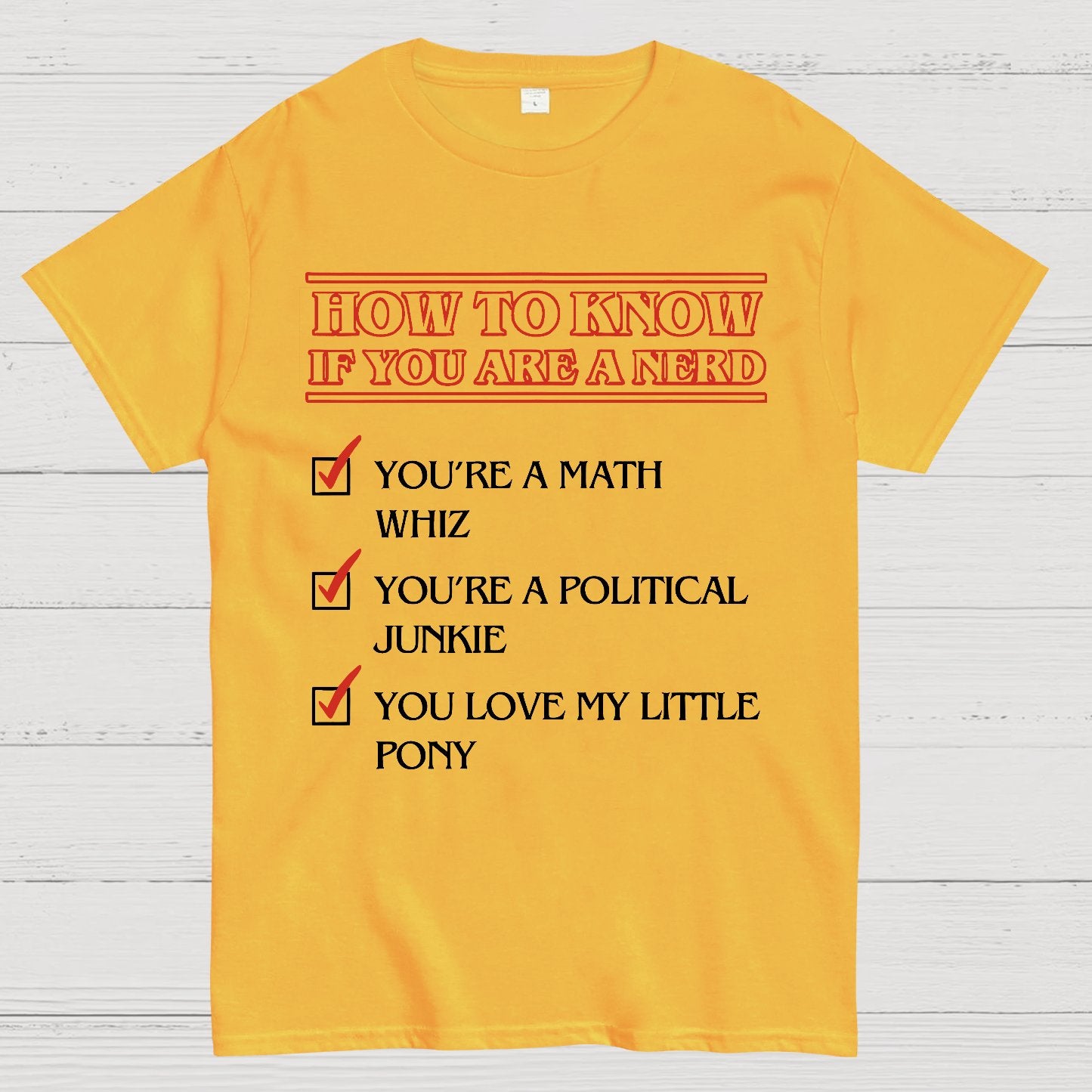Nerd Checklist T-Shirt