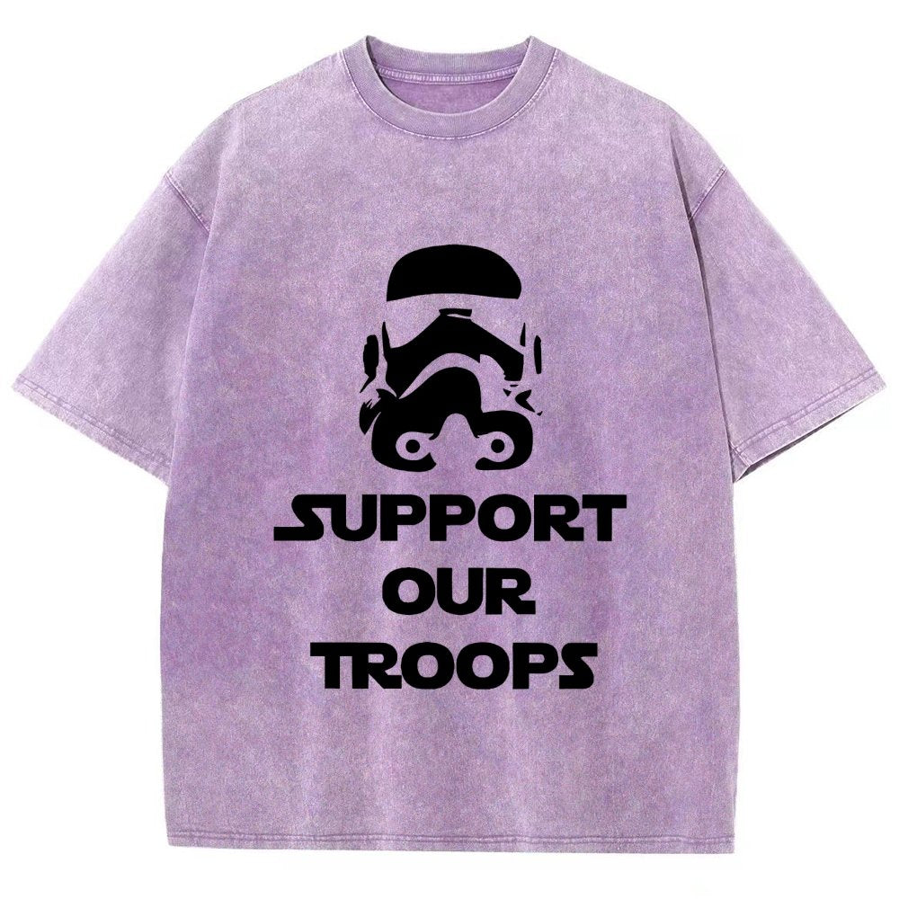 Support Our Troops Vintage Distressed T-shirt