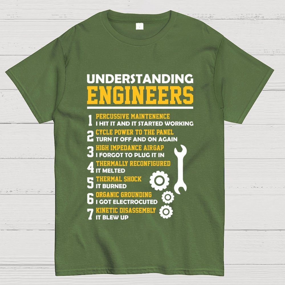 Understanding Engineers Sarcastic Geek T-Shirt