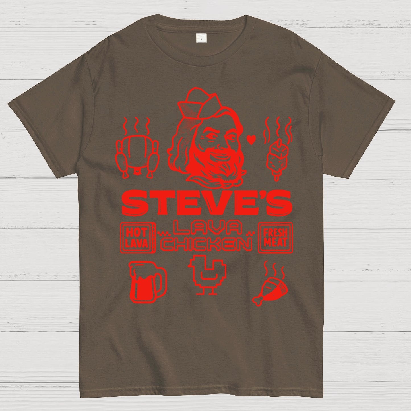 Steve's Lava Chicken Geek T-Shirt