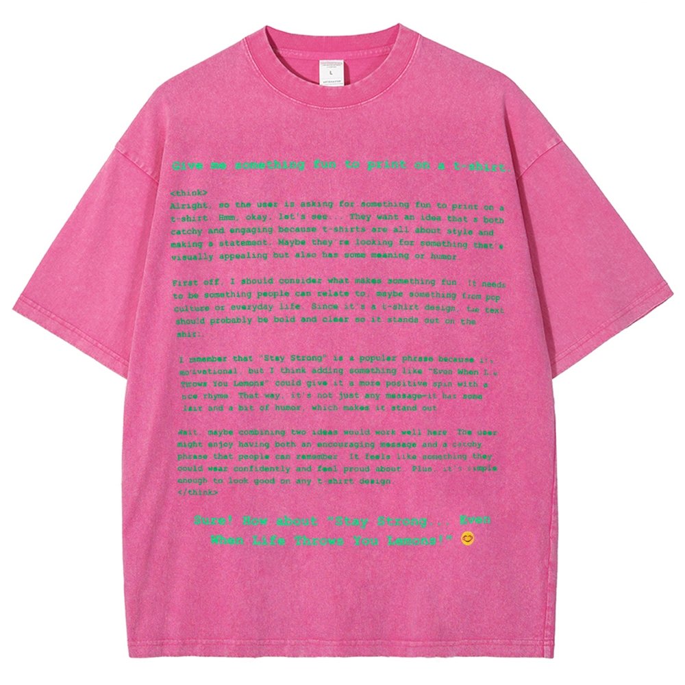DeepSeek-R1 is Not Good at T-shirts Vintage Distressed T-shirt