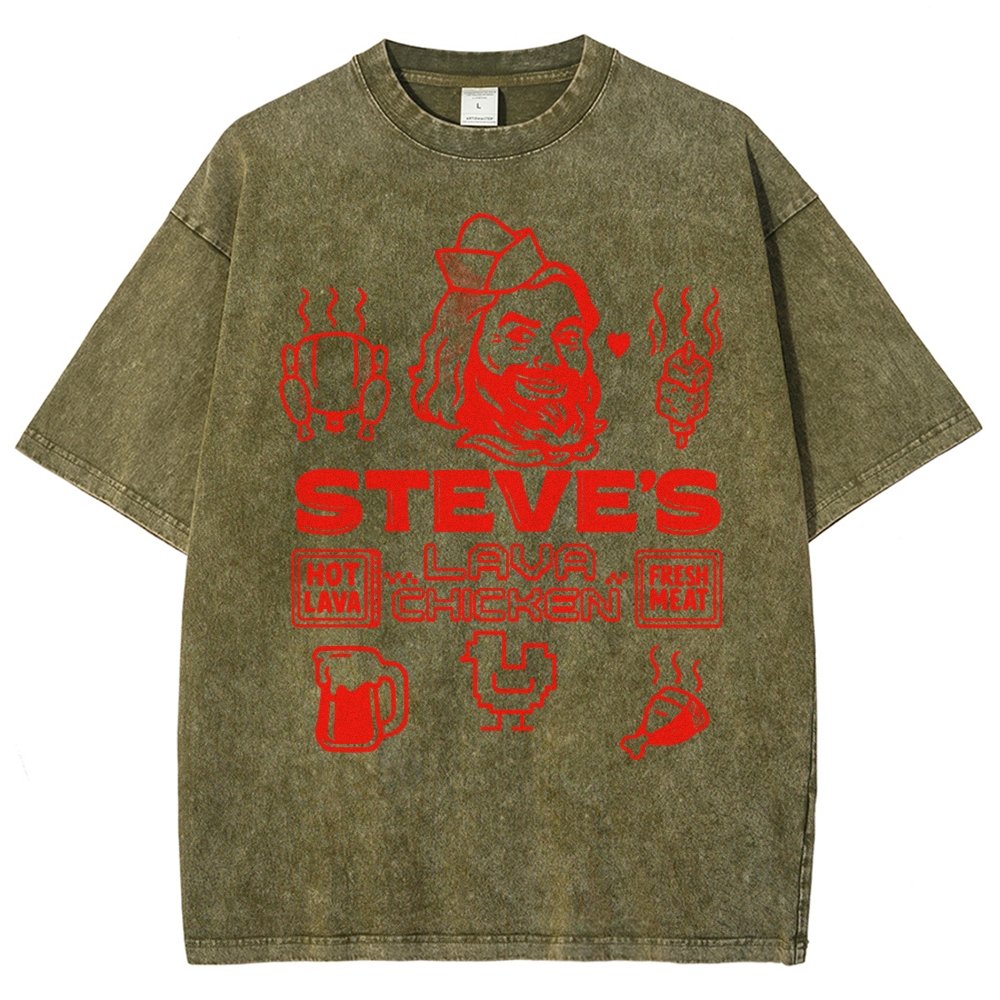 Steve's Lava Chicken Vintage Distressed T-shirt