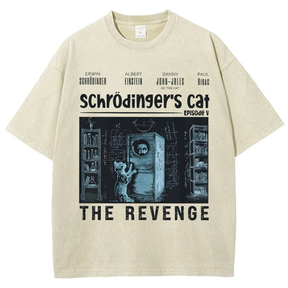 Schrödinger's Cat Revenge Vintage Distressed T-shirt