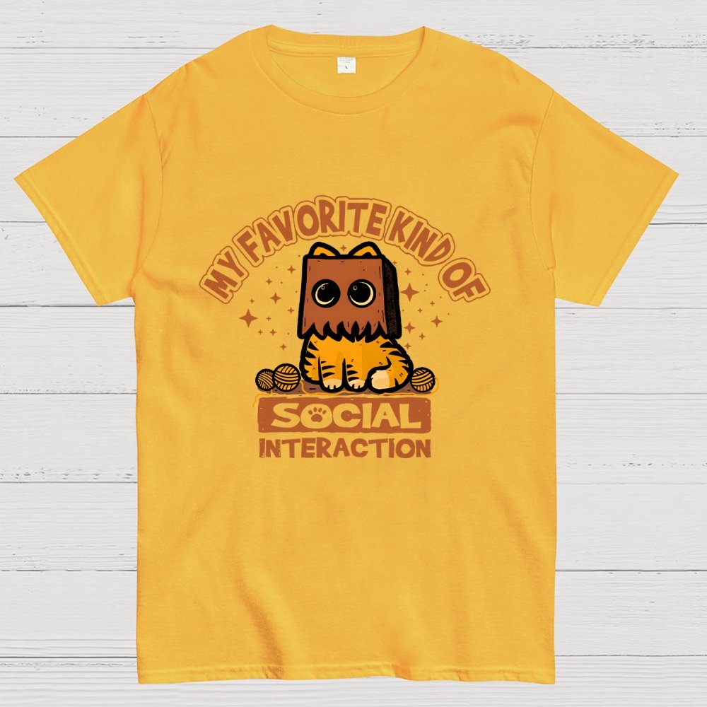 Cat Social Interaction Geek T-Shirt