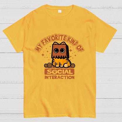 Cat Social Interaction Geek T-Shirt