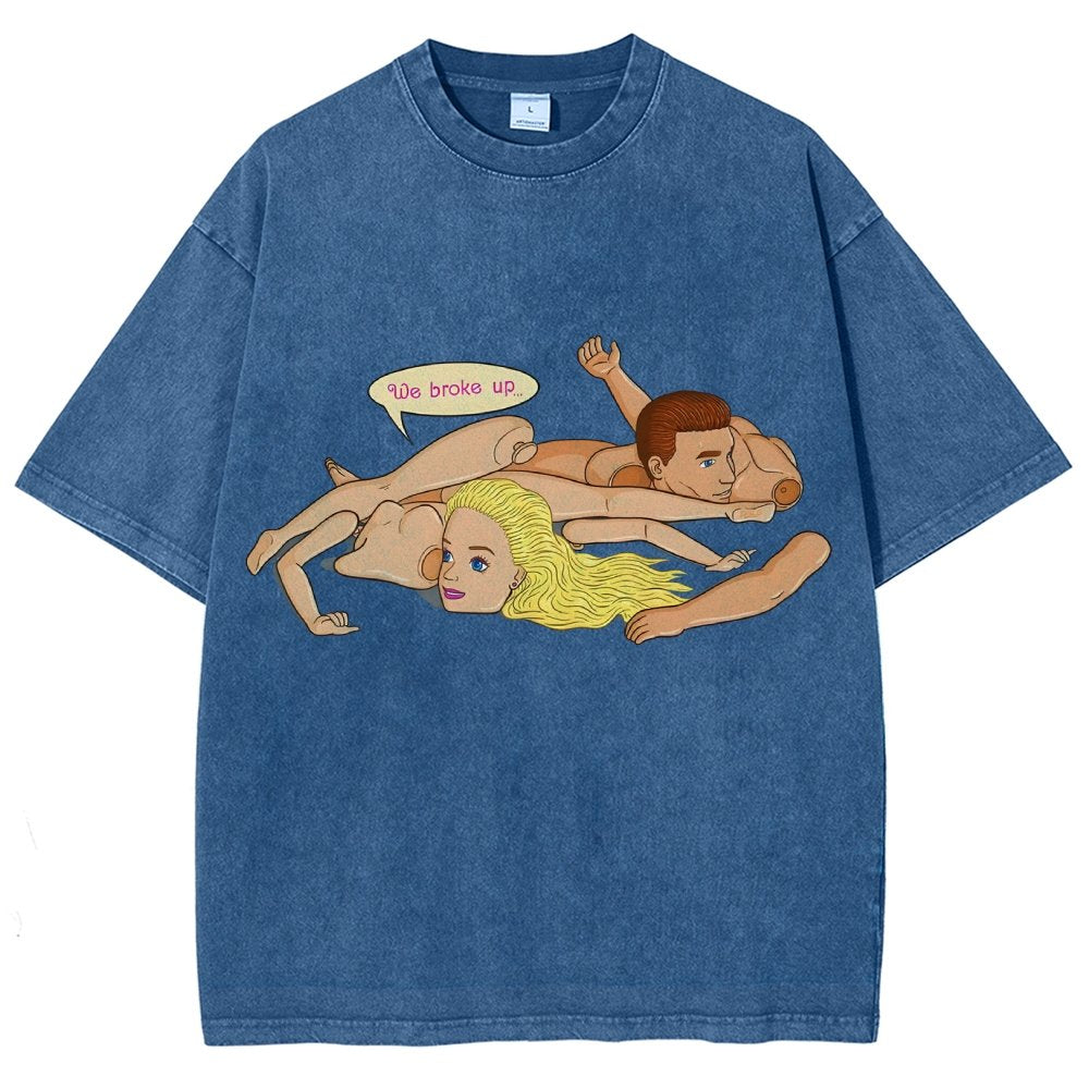 The Break up Vintage Distressed T-shirt