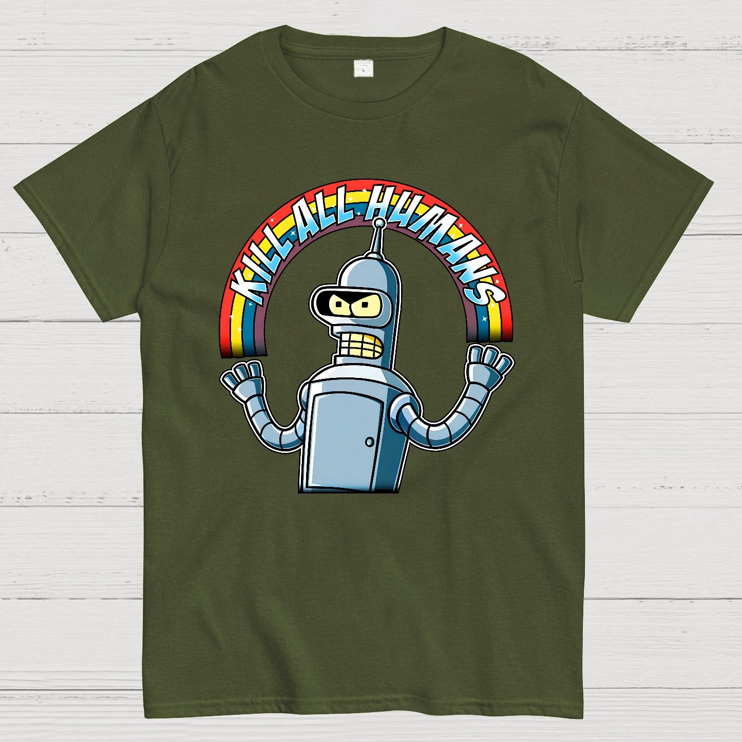 Shiny Metal Robot Geek T-Shirt