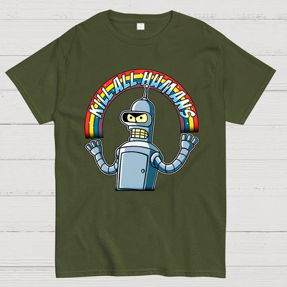 Shiny Metal Robot Geek T-Shirt