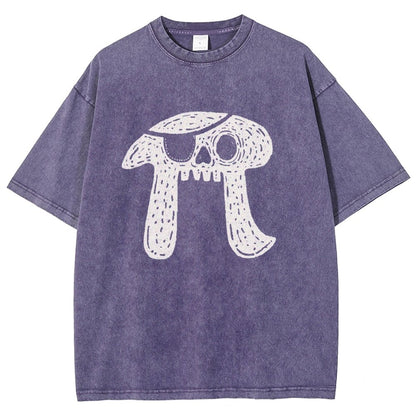 Pi-rate Skull Vintage Distressed T-shirt