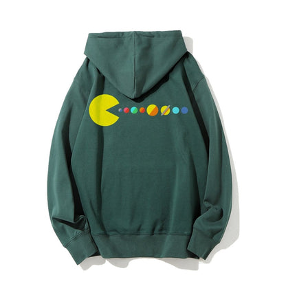 Mister Universe Printed Back Unisex Cotton Hoodie