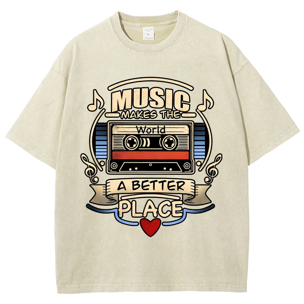 Music love Vintage Distressed T-shirt