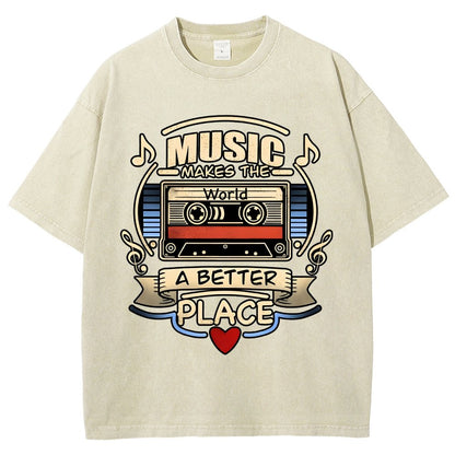 Music love Vintage Distressed T-shirt