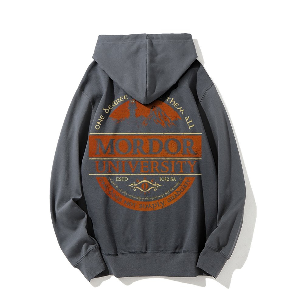 Graduation Is Not An Easy Thing Printed Back Cotton Hoodie