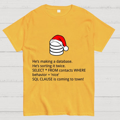 he's making a table Christmas Geek T-Shirt