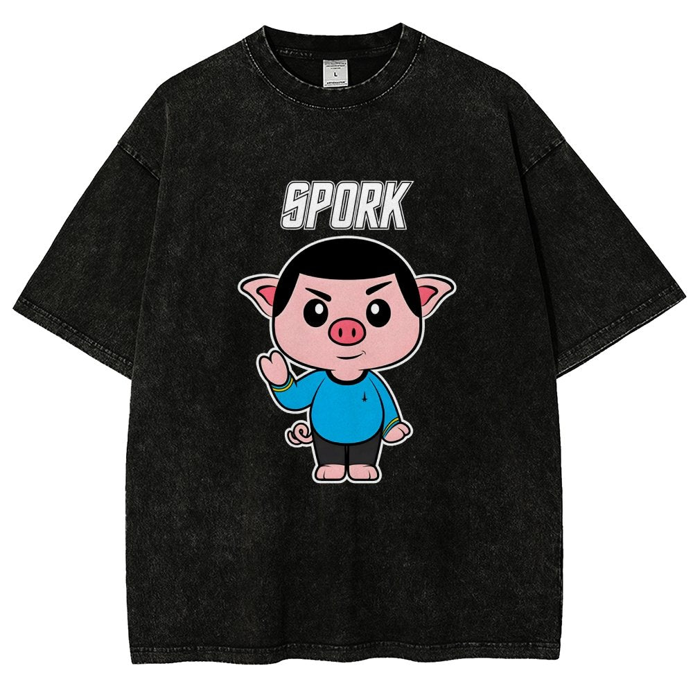Spork Vintage Distressed T-shirt
