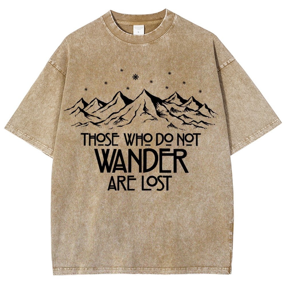 Those Who Do Not Wander Vintage Distressed T-shirt