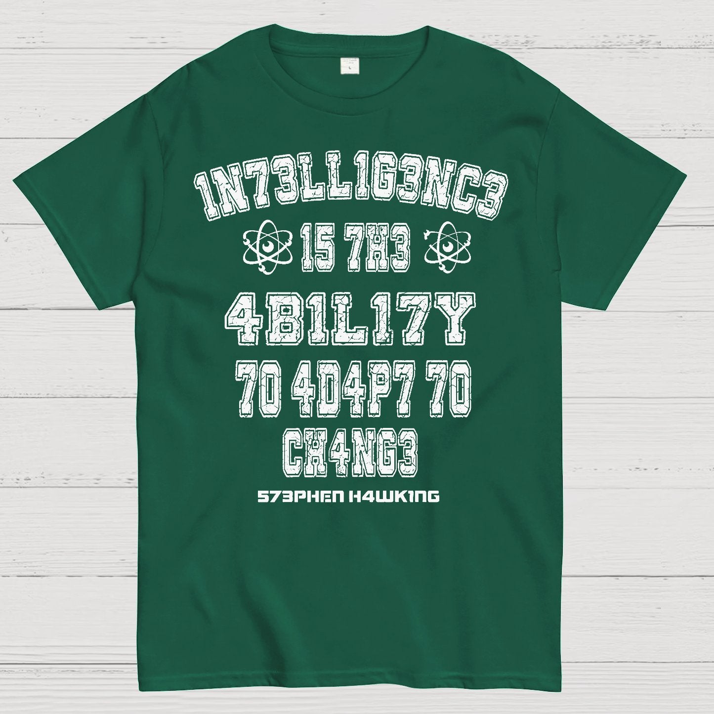 Stephen Hawking Intelligence Science Geek T-Shirt