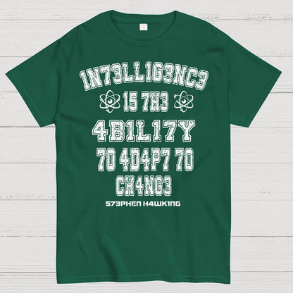 Stephen Hawking Intelligence Science Geek T-Shirt