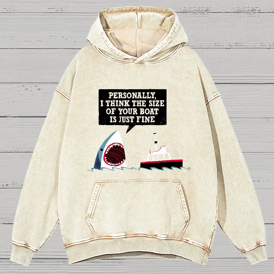 Polite Sea Monster Nerdy Vintage Distressed Hoodie