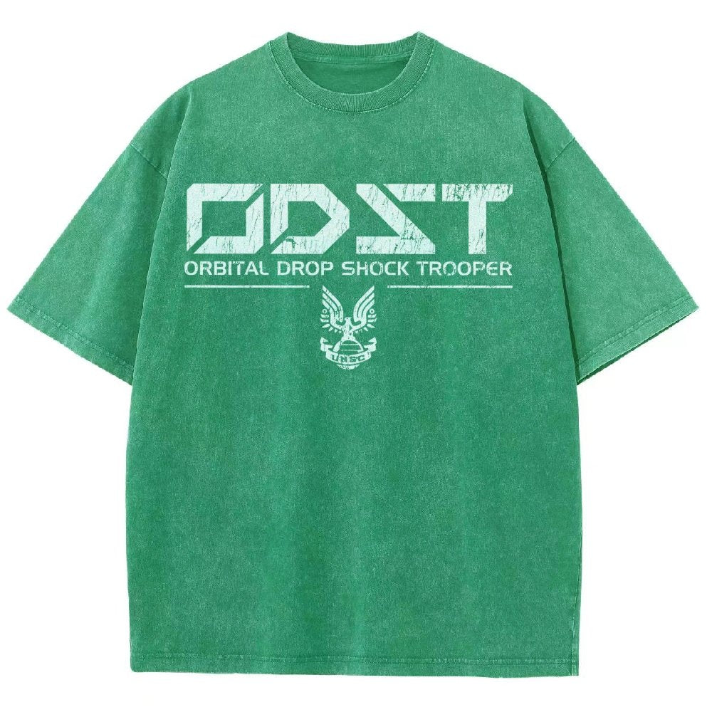Military White Vintage Vintage Distressed T-shirt