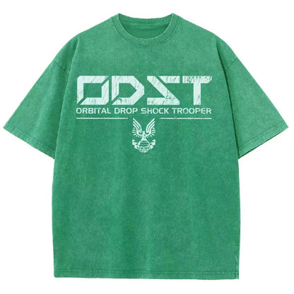 Military White Vintage Vintage Distressed T-shirt